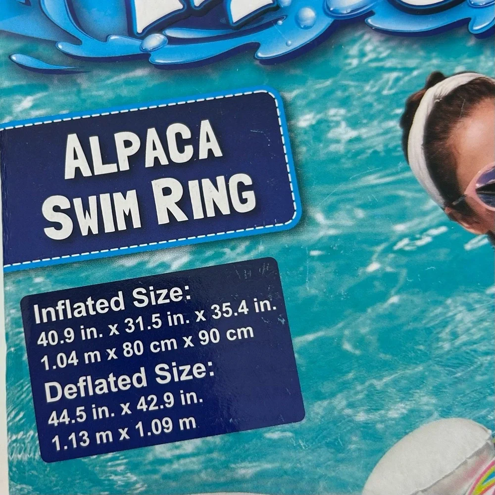 NIB – “2 Pool Floats” Bestway H2OGO! FANTASY DRAGON RIDE ON and ALPACA SWIM RING